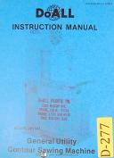 Doall 2013-U, Verrtical Band Saw, Instructions Manual Year (1980)